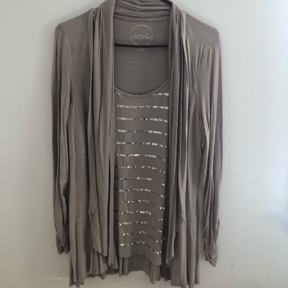 INC International Concepts Sequin Shirt